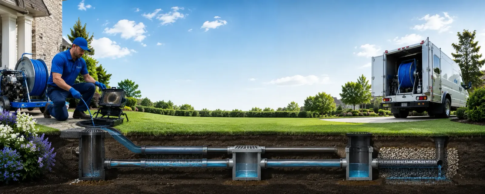 Outdoor drain cleaning information for Crosby, TX